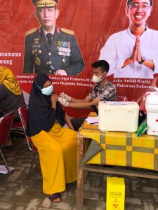 Bakornas Fokusmasker Gelar Vaksinasi Massal Bersama Polri